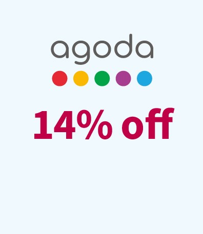 Enjoy 14% off hotels booking