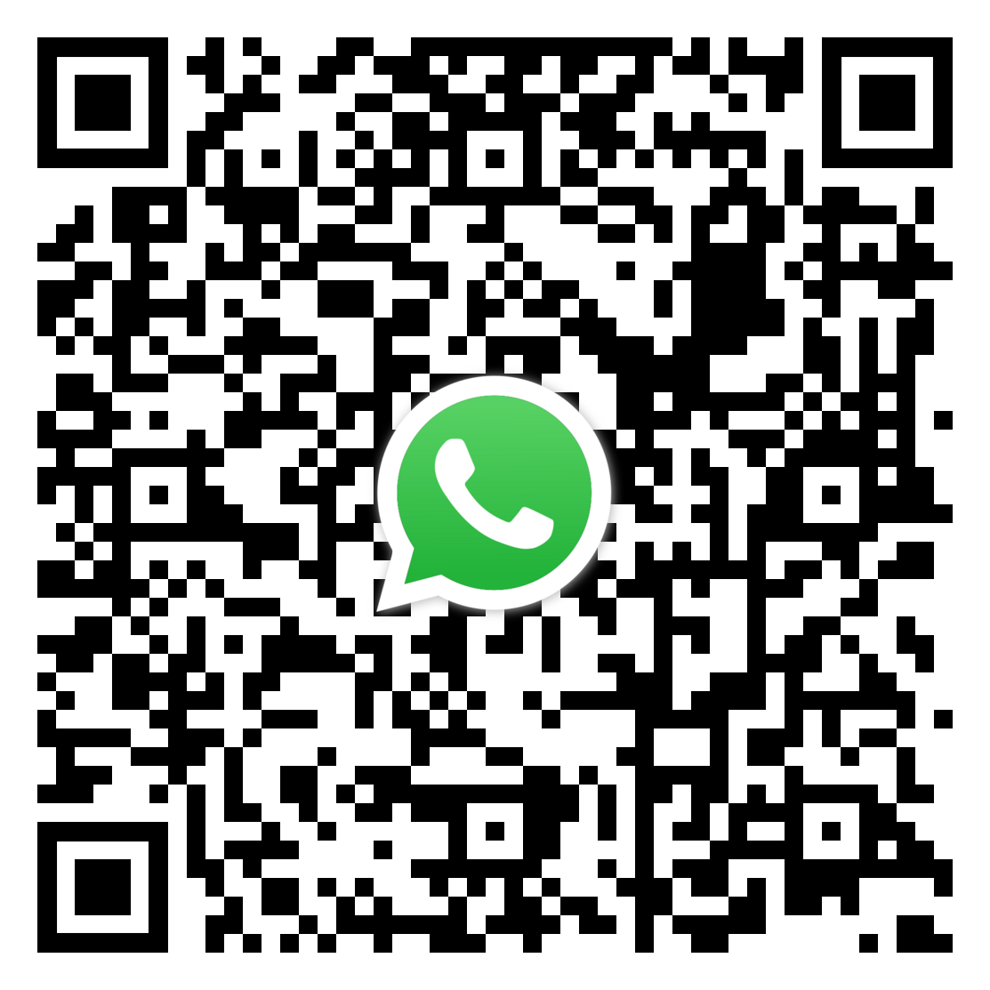 WhatsApp 預約專人致電QR code