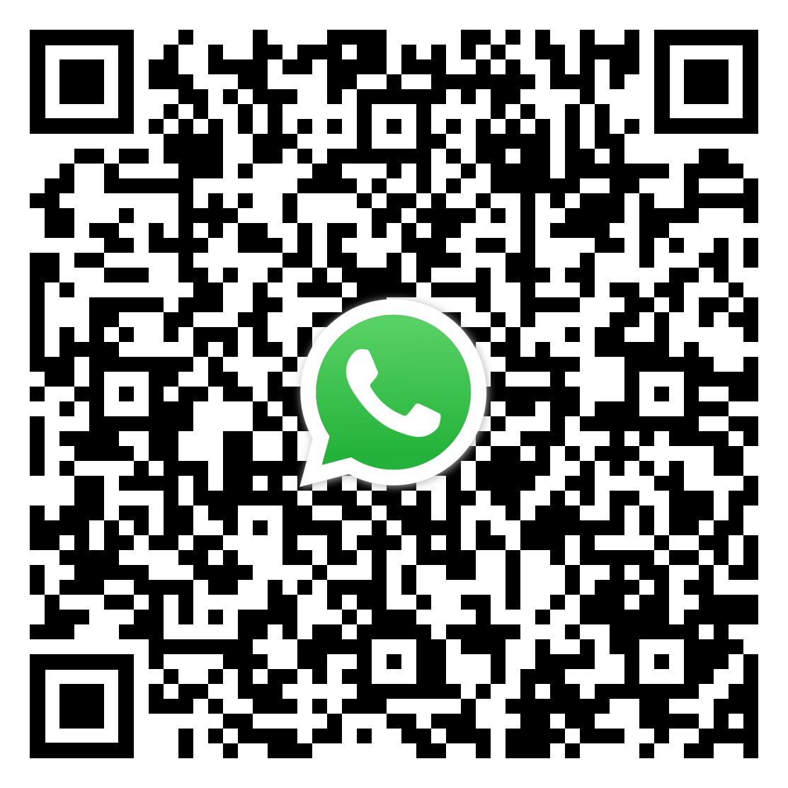 WhatsApp 預約專人致電QR code